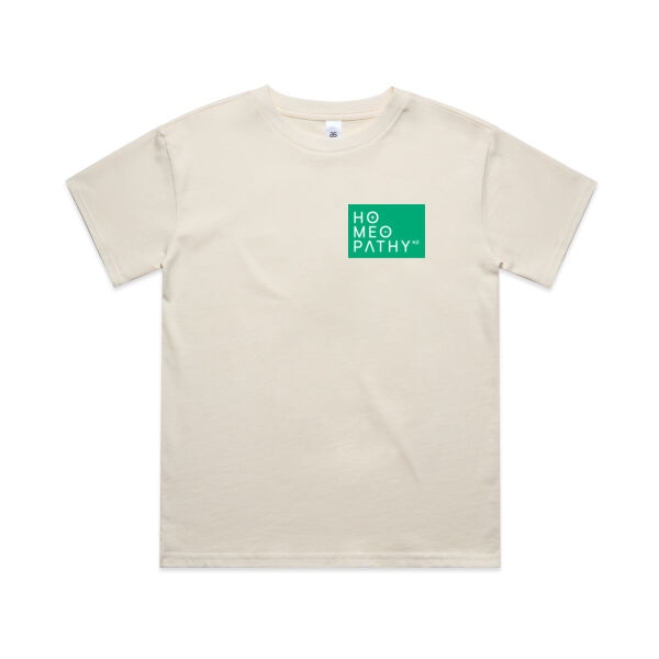 Kids Tee in beige and white Thumbnail
