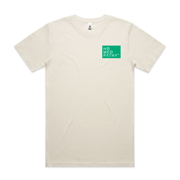 Mens Tee in beige and white Thumbnail